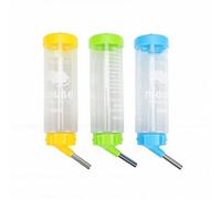TOPINCN Lot de 3 Bouteilles d'eau pour Cochon d'Inde de 250 ML, Distributeur d'eau pour Petits Animaux, Distributeur pour Hamster avec Buse en Acier Inoxydable pour Lapins, (Mélanger Les Couleurs)