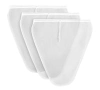 TOPINCN Lot de 3 Sacs Filtrants Réutilisables en Nylon à Mailles Fines avec Entonnoir pour Mike et café, Passoire Alimentaire pour la Production de Lait de Noix Végétalien (Couleur assortie)