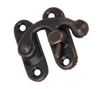 TOPINCN Lot de 30 Moraillons à Loquet de Petite Boîte Crochet à Loquet Droit Antique Moraillon à Loquet en Fer Style Rétro Moraillon à Loquet en Fer pour Bijoux (Crochet