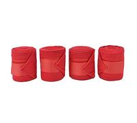 TOPINCN Lot de 4 Bandes de Jambes de Cheval, Protège-Jambes de Cheval Auto-adhésifs, Respirants, Résistants à l'usure, Bandages de Jambes d'animaux pour Vaches, Chevaux, Entraînement(Rouge)