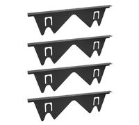 TOPINCN Lot de 4 Couvercles de Protection de Cuisinière en Acier Inoxydable, Longueur Réglable de 13,8 à 27,6 Pouces, Kit de Garniture de Gamme pour les Espaces de Comptoir de Cuisine