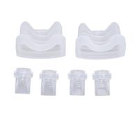 TOPINCN Lot de 4 Valves à Bec de Canard et 2 Diaphragmes en Silicone Compatibles avec le Tire-Lait S21, Accessoires de Tire-Lait Portables, Pièces de Rechange pour éviter les Fuites de