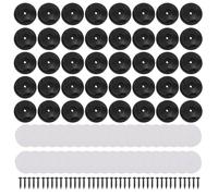 TOPINCN Lot de 40 Crochets de Rangement pour Coffre de Voiture, Crochet Rond pour Filet de Remorque Gargo, Crochet de Rangement pour Coffre de Voiture, Crochets pour Filet de