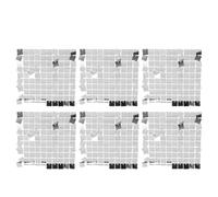 TOPINCN Lot de 6 Toiles de Fond Murales Scintillantes à Paillettes, Panneaux Muraux à Paillettes, Accessoires de Photographie pour Fiançailles, Anniversaire, Mariage (Silver)