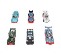 TOPINCN Lot de 6 Voitures Jouets en Métal moulé sous Pression, Modèle de Voiture de Course à L'échelle 1:64, Ensemble de Jouets de Voiture en Alliage avec Fonction Coulissante pour