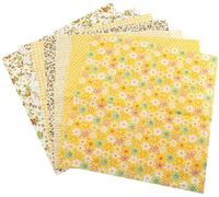 TOPINCN Lot de 7 carrés de tissu en coton prédécoupés avec motifs assortis pour couture, scrapbooking, patchwork - 50 x 50 cm