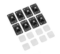 TOPINCN Lot de 8 roulettes Auto-adhésives, Mini roulettes Rotatives à 360 Degrés pour Mini Boîte de Rangement de Meubles (Le Noir)