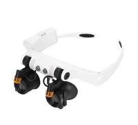 TOPINCN Loupe Frontale 3X-7X avec Lumières Interchangeables, pour la Détection, Matériau ABS + Acrylique