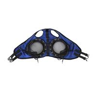 TOPINCN Lunettes de Course de Chevaux, Filet de Protection pour Les Yeux de Cheval avec Demi-Couverture Amovible, pour la Protection Contre Le Sable, Le Contrôle des Mouches et Une