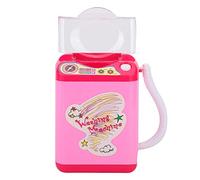 TOPINCN Machine à Laver à Brosse électrique de Simulation, Mini Nettoyeur de Brosse de Maquillage pour la Déshydratation, Fonctionnement à un Bouton et Mise Hors Tension Automatique, Plastique (PINK)