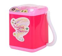 TOPINCN Machine à Laver à Brosse électrique de Simulation, Mini Nettoyeur de Brosse de Maquillage pour la Déshydratation, Fonctionnement à un Bouton et Mise Hors Tension Automatique, Plastique (Rose