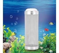 TOPINCN Maille Filtrante D'aquarium en Acier Inoxydable, 5 Pièces, Petit Panier en Maille pour la Protection des Crevettes D'entrée (12 mm de diamètre intérieur)