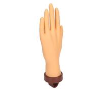 TOPINCN Main de Pratique Flexible du Nail Art avec Support, Couleur de Peau Authentique pour L'apprentissage du Nail Art, 1 unité