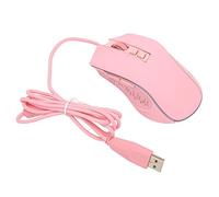 TOPINCN Maison de Jeu Ergonomique Mouse USB2.0 4 Rétro-éclairage DPI RVB Réglable pour Ordinateur Portable, Jeux de Souris (Pink)