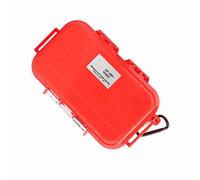 TOPINCN Mallette de Rangement étanche Antichoc pour Outils, Téléphone, Clés, Boîte de Transport Compacte et Durable (Rouge)