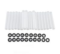 TOPINCN Manchons de Rouleau de Charnière de Porte de Garage, Rouleaux Durables à Réduction de Bruit Silencieuse avec Joints D'arbre, pour Portes Commerciales Domestiques