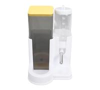 TOPINCN Mangeoire Automatique pour Hamsters et Distributeur d'eau, Petite Bouteille d'eau 2 en 1 pour Animaux de Compagnie, Bols Séparés Anti-basculement de 80 ML, Conception pour