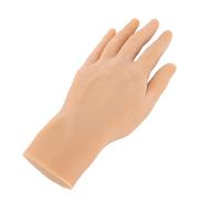 TOPINCN Mannequin Masculin Réaliste, Modèle de Main pour Affichage de Bijoux, Main en Silicone Réutilisable pour la Pratique de la Peinture (Main gauche)