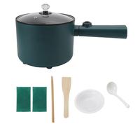 TOPINCN Marmite éLectrique 1.8L AntiadhéSive de Qualité Alimentaire 2 Mode de TempéRature 6 Fonctions CuisinièRe éLectrique à Longue Poignée pour la Cuisine à la Maison