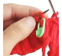 TOPINCN Marqueurs de Points Colorés en Plastique, Pinces à Aiguilles à Tricoter en Forme de Cœur pour Projets de Bricolage, 50 Pièces