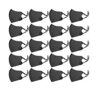 TOPINCN Masque à Poussière de 20 Pcs, Masque Facial Lavable, Respirateur des Faces Réutilisables, Couverture de Visages Respirants avec une Structure 3D pour les Hommes Femmes au Travail (BLACK)