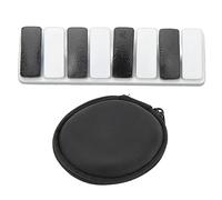 TOPINCN Metal Fidget Slider, Fidget Toys for Adults, Piano Key Haptic Clicker Jouet Zinc Alliage Fidget Clicker Portable TDAD Slider Anxiété Stress Relief Toy (White)