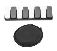 TOPINCN Metal Fidget Slider, Fidget Toys for Adults, Piano Key Haptic Clicker Jouet Zinc Alliage Fidget Clicker Portable TDAD Slider Anxiété Stress Relief Toy (Black)
