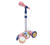 TOPINCN Microphone pour Enfants avec Support, Machine de karaoké à Amplification Sonore pour Enfants, Conception Conviviale avec Matériau ABS