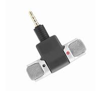 TOPINCN Microphone Stéréo sans Fil de Haute qualité, 3.5mm, Mini, pour Appareils Multimédia Numériques, Enregistreurs PC, ABS 5.7x5.5x1.3cm