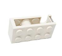 TOPINCN Mignon en Forme de Bloc de Construction Mini Distributeur de Bandes de Bureau Dispensateur de Bureau de Bureau Support de Bande pour L'école D'études en Vert (WHITE)