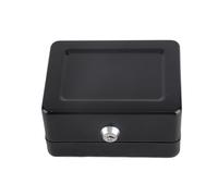 TOPINCN Mini Caisse Portable Verrouillable, Coffre-fort de sécurité avec Serrure à clé, Léger pour la Maison, le Bureau, Matériau en Acier 15,2 X 11,9 X 8,9 Cm (BLACK)