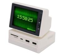 TOPINCN Mini écran PC de 3,5 Pouces, Affichage de la Température HD, Moniteur Secondaire Hub USB avec Lecture Vidéo de Fonds D'écran Dynamiques, pour Ordinateur de Bureau PC