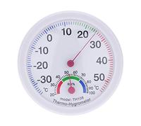 TOPINCN Mini Hygromètre Analogique de Mesure de la Température et de l'humidité pour la Maison, le Bureau et le Salon, Plastique Blanc 7.5cm