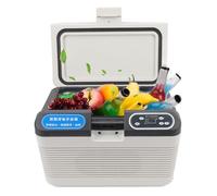 TOPINCN Mini Réfrigérateur Automatique Portatif de 12 L, Réfrigérateur en Aluminium à Double Noyau avec Affichage Numérique pour la Maison, la Voiture, le Camping-car, les Voyages