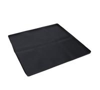 TOPINCN Mini Tapis de Réfrigérateur, 50 X 50 Cm, Poêle Antidérapante en Silicone avec Bords Surélevés, Protection de Sol pour Machine à Laver, Sèche-linge, Refroidisseur de Vin, (BLACK)