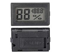 TOPINCN Mini Thermomètre Hygromètre Numérique D'intérieur pour Maison et Serre, Moniteur d'humidité Précis pour Prévenir les Problèmes de santé (BLACK)