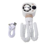 TOPINCN Mini Ventilateur Portatif de Poussette, Ventilateur Portatif Rechargeable de bébé avec le Refroidissement Flexible de Semi-conducteur de Trépied de Poulpe pour la Voiture de