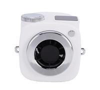 TOPINCN Mini Ventilateur Portatif, Petit Ventilateur de Cou Portable avec Affichage Numérique de la Vitesse du Vent de 199, pour les Voyages en Plein Air, le Bureau et la Maison (WHITE)