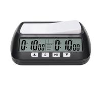 TOPINCN Minuterie D'horloge D'échecs Numérique, Minuterie de Jeu de société Professionnelle avec Fonction D'alarme, Volume Réglable, D'échecs Multifonction Portable