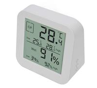 TOPINCN Minuterie D'hygromètre de Thermomètre à écran Tactile LCD Double Face avec Rétroéclairage Capteur de Haute Précision pour la Surveillance de l'humidité de la Température (WHITE)