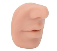 TOPINCN Modèle D'affichage de Nez en Silicone Flexible pour la Pratique du Perçage, Modèle de Nez Imitation avec Bouche pour L'enseignement, Meilleur pour les Passionnés (Couleur de peau moyenne)