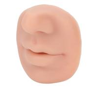 TOPINCN Modèle de Perçage en Silicone avec Peau Réaliste pour Affichage du Perçage du Nez et des Lèvres, Outil Pédagogique Flexible et Réutilisable (Couleur de peau moyenne)