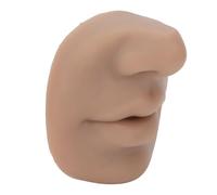 TOPINCN Modèle de Perçage en Silicone avec Peau Réaliste pour Affichage du Perçage du Nez et des Lèvres, Outil Pédagogique Flexible et Réutilisable (Teint foncé)