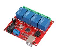 TOPINCN Module de Relais Intelligent USB 4 Canaux 12 V pour Contrôle PC, Carte de qualité Militaire, Commutateur de Charge AC/DC, pour la Domotique