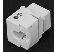 TOPINCN Module RJ11 Cat 3 à Port Unique avec Couvercle Anti-poussière, Lot de 5 pour Les Normes de Transmission EIA/TIA 568A/B, adapté à L'ingénierie