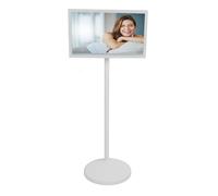 TOPINCN Moniteur à écran Tactile 1080p, 4 Go de RAM 128 Go de ROM, Moniteur à écran Tactile Mobile, Téléviseur Portable de 21,5 Pouces, Téléviseur à écran Intelligent avec Caméra (Prise