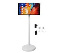 TOPINCN Moniteur Intelligent Portable 21,5 Pouces 1080P, écran Tactile Rotatif 12 2,4 G 5,8 G, BT4.2 TV Intelligente Mobile avec Caméra 6 Go 128 Go TV Mobile Intelligente (Prise UE