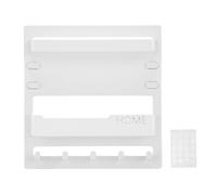 TOPINCN Montage Mural de L'étagère de Chevet, Organisateur Mural de Chevet Organisateur D'Adhésif Adhésif Accessoires Accessoires avec CORCH (White)