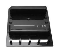 TOPINCN Montage Mural de L'étagère de Chevet, Organisateur Mural de Chevet Organisateur D'Adhésif Adhésif Accessoires Accessoires avec CORCH (Black)