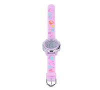TOPINCN Montre LED pour Enfants, Montre de Sport Numérique de Dessin animé avec Réveil et Chronomètre, Montre-Bracelet électrique étanche pour Enfants avec Rétro-éclairage pour Garçons et (Violet